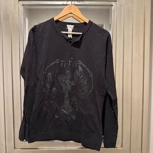 Vintage Diesel long sleeve black top size small
